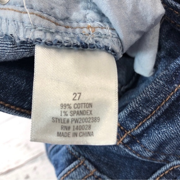 Harper Heritage High RiseDistressed Straight Frayed Hem Jeans size 27 - Picture 10 of 11